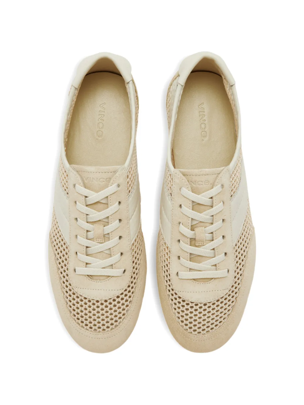 Vince Sneakers met mesh vlak Beige