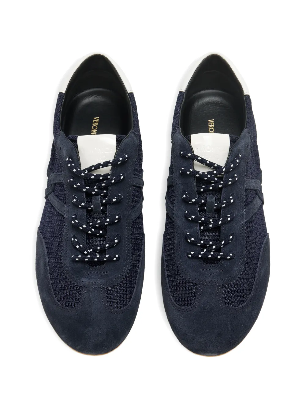 Veronica Beard Suède geweven sneakers Blauw