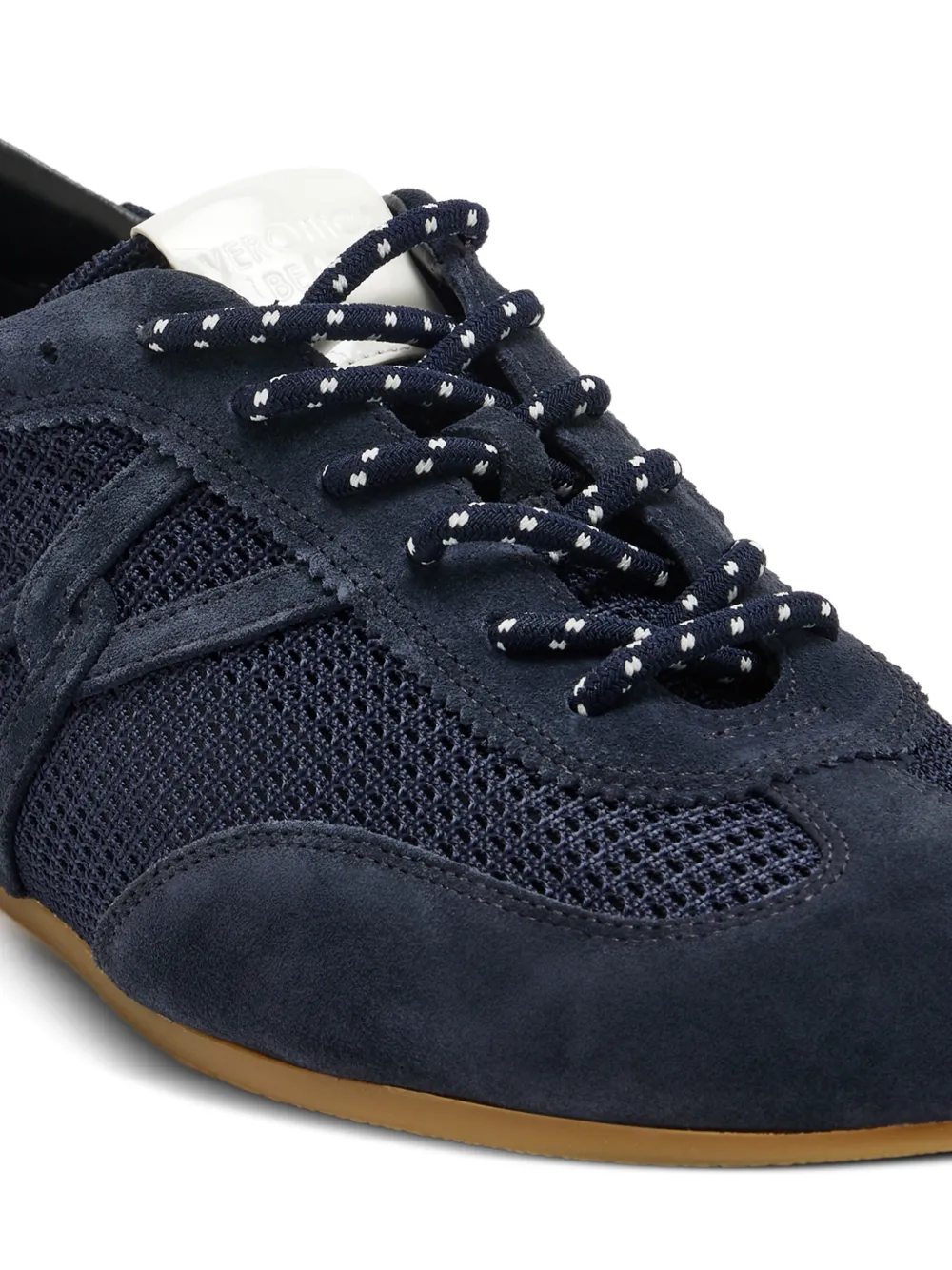 Veronica Beard Suède geweven sneakers Blauw
