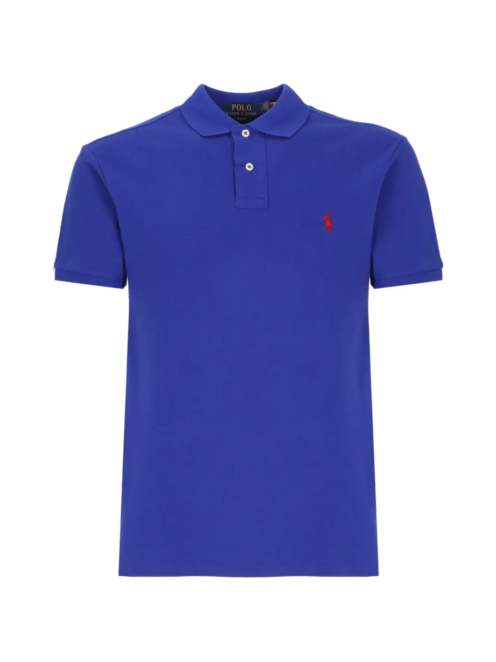 Polo Ralph Lauren logo-embroidered short-sleeve polo shirt - Blau