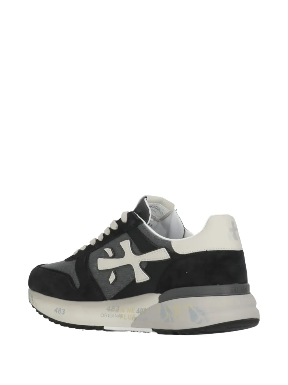 Premiata Mick 8085 sneakers met vlakken en logo-applicatie Zwart