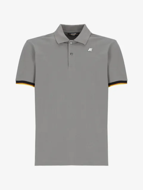 K-Way Vincent logo-patch striped-trim shirt