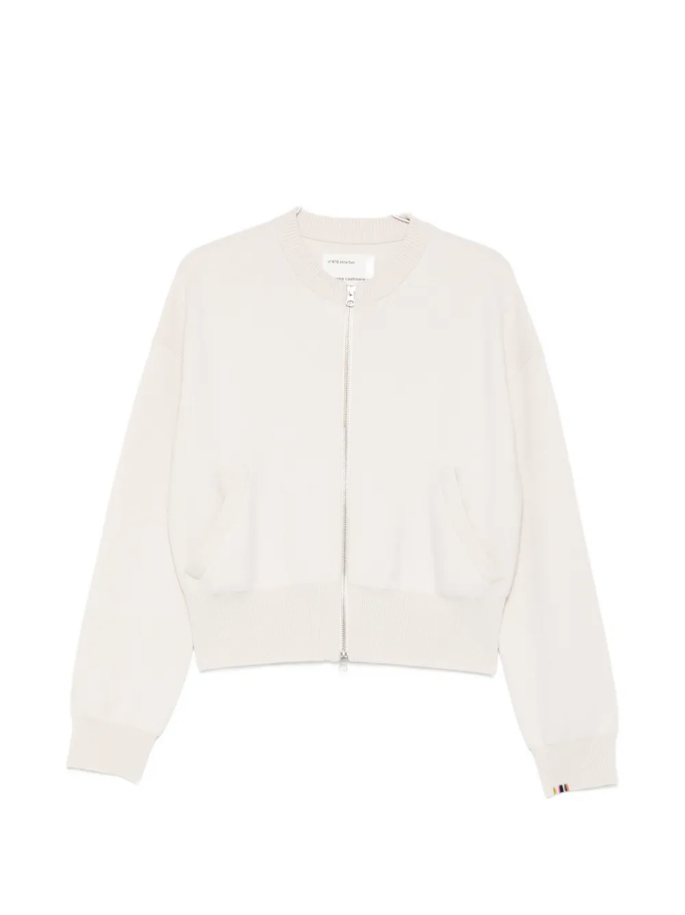 extreme cashmere Xtra Fun zip cashmere cardigan - Toni neutri