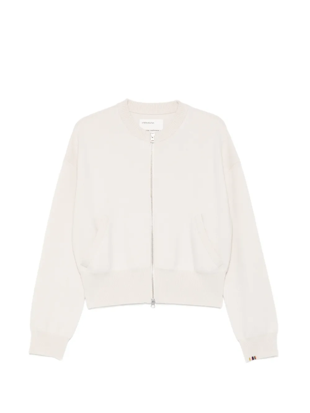 extreme cashmere Xtra Fun zip cashmere cardigan - Toni neutri