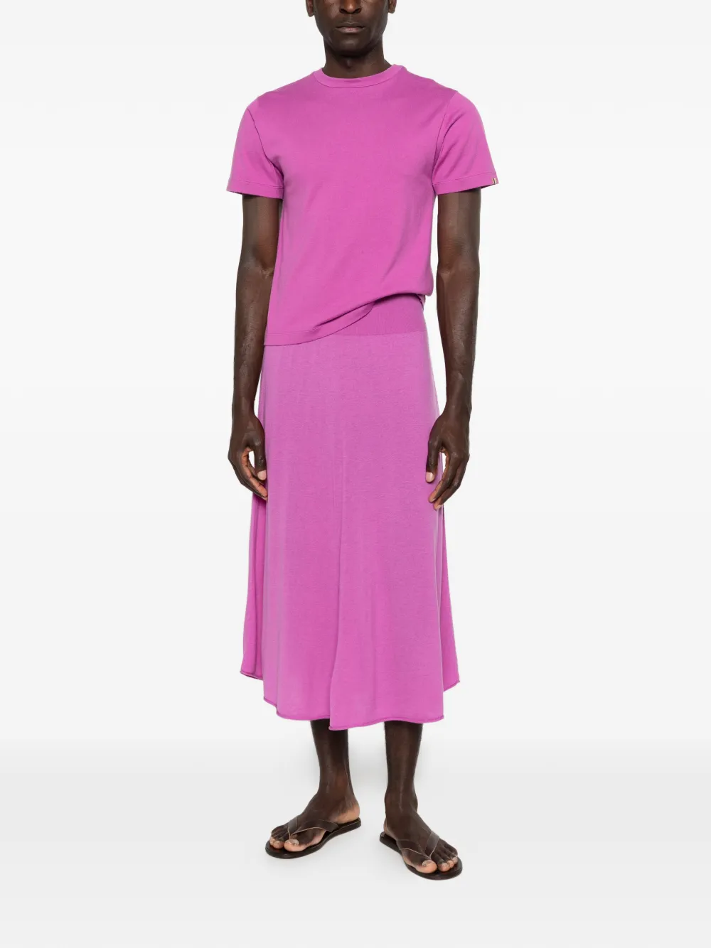 extreme cashmere Cuba fijngebreid T-shirt Roze