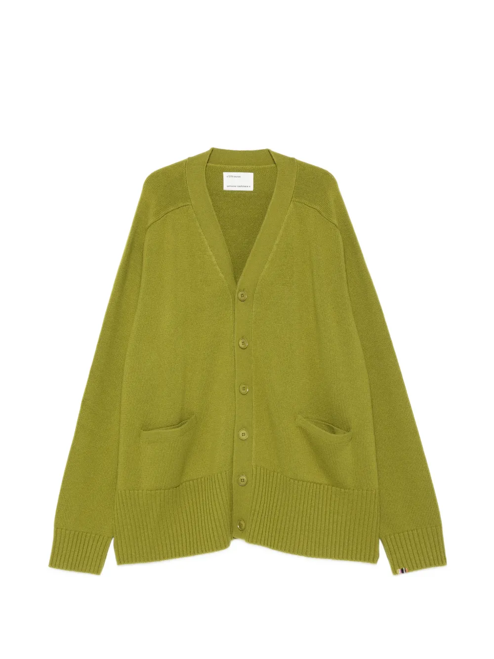 extreme cashmere Taurus pocket cardigan - Verde