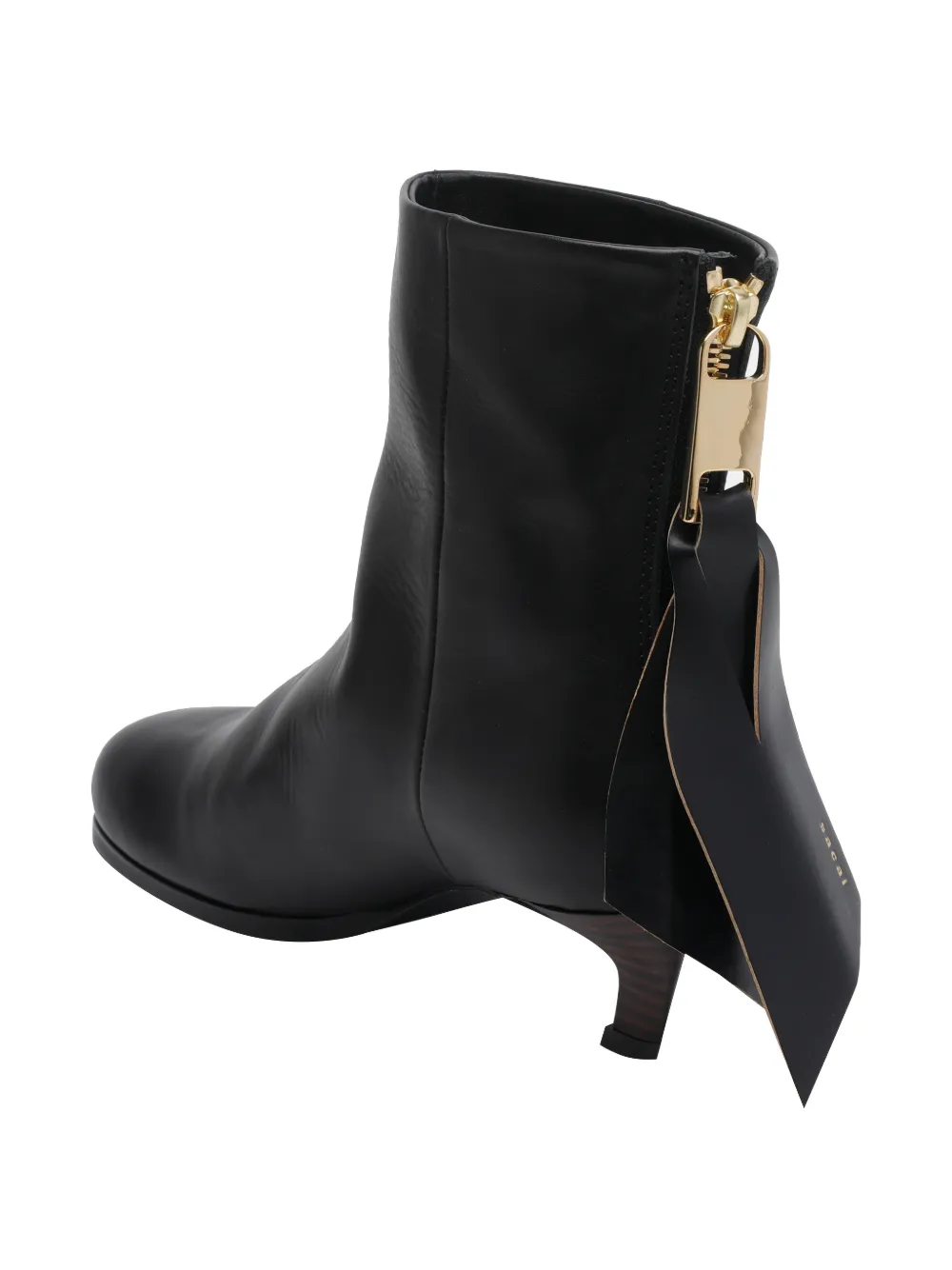 sacai Laarzen met ronde neus en ritssluiting Zwart