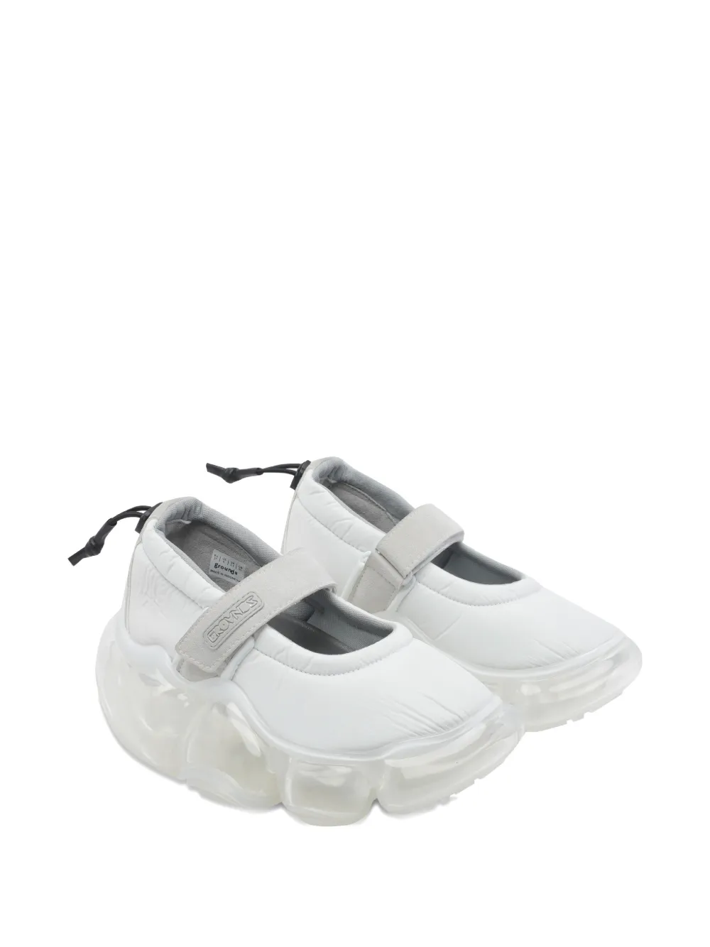 GROUNDS Moopie round-toe sneakers Wit