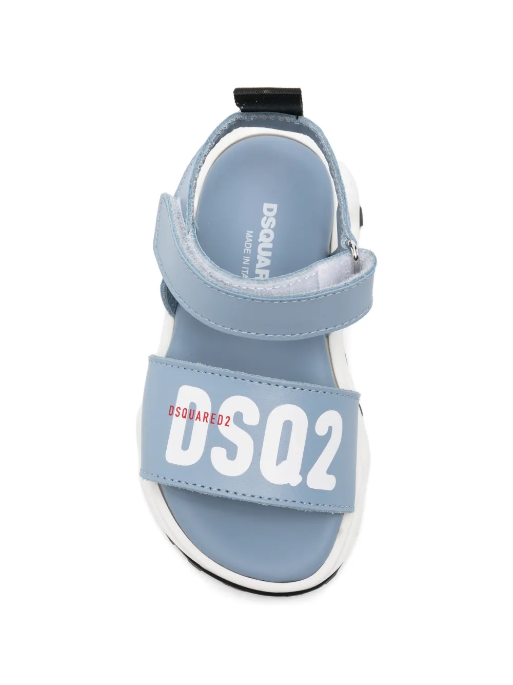 DSQUARED2 KIDS logo-print sandals Blauw