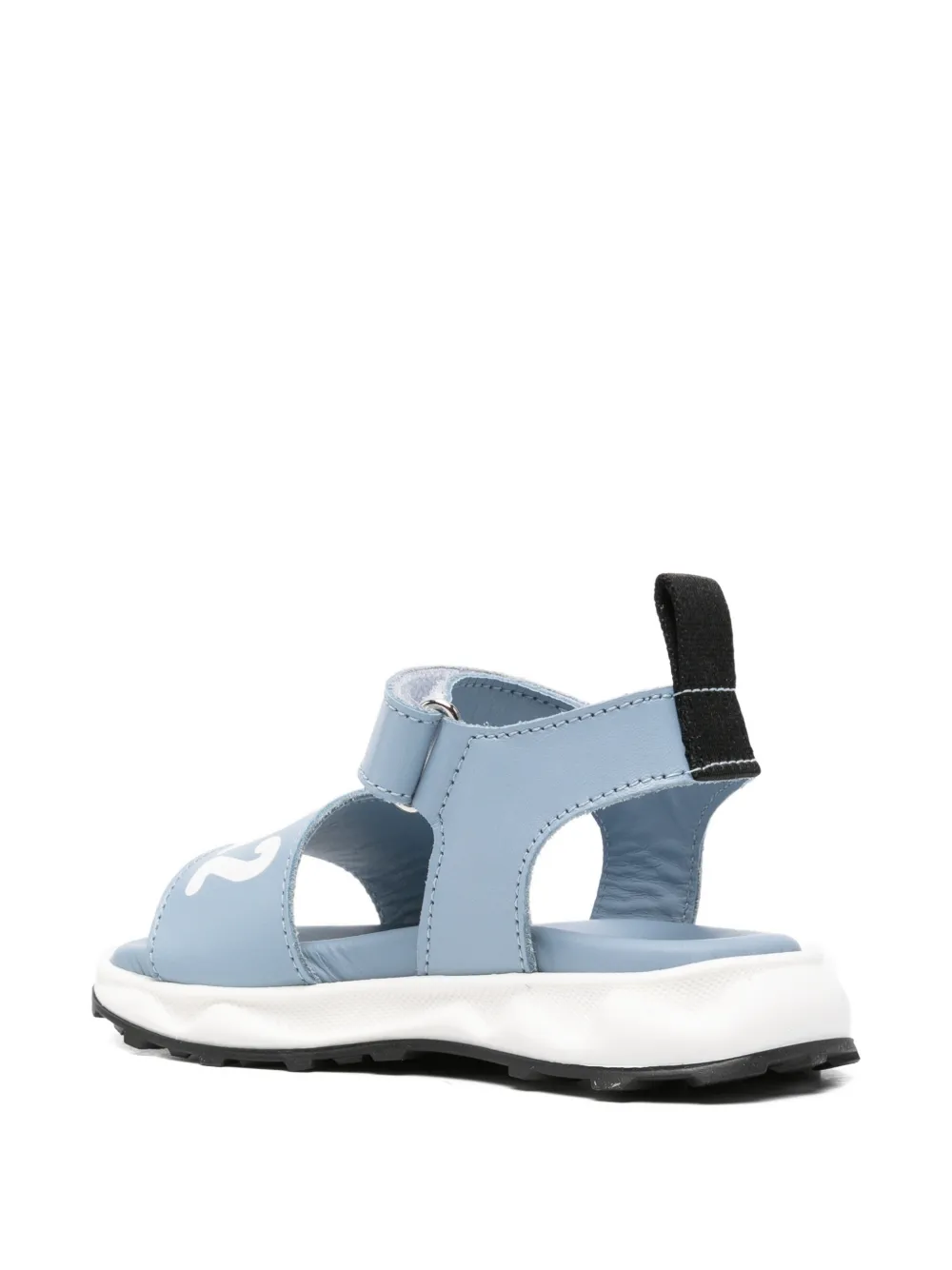 DSQUARED2 KIDS logo-print sandals Blauw