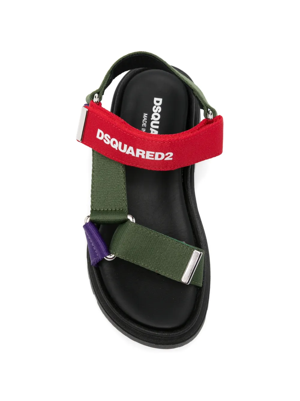 DSQUARED2 KIDS logo-print sandals Groen