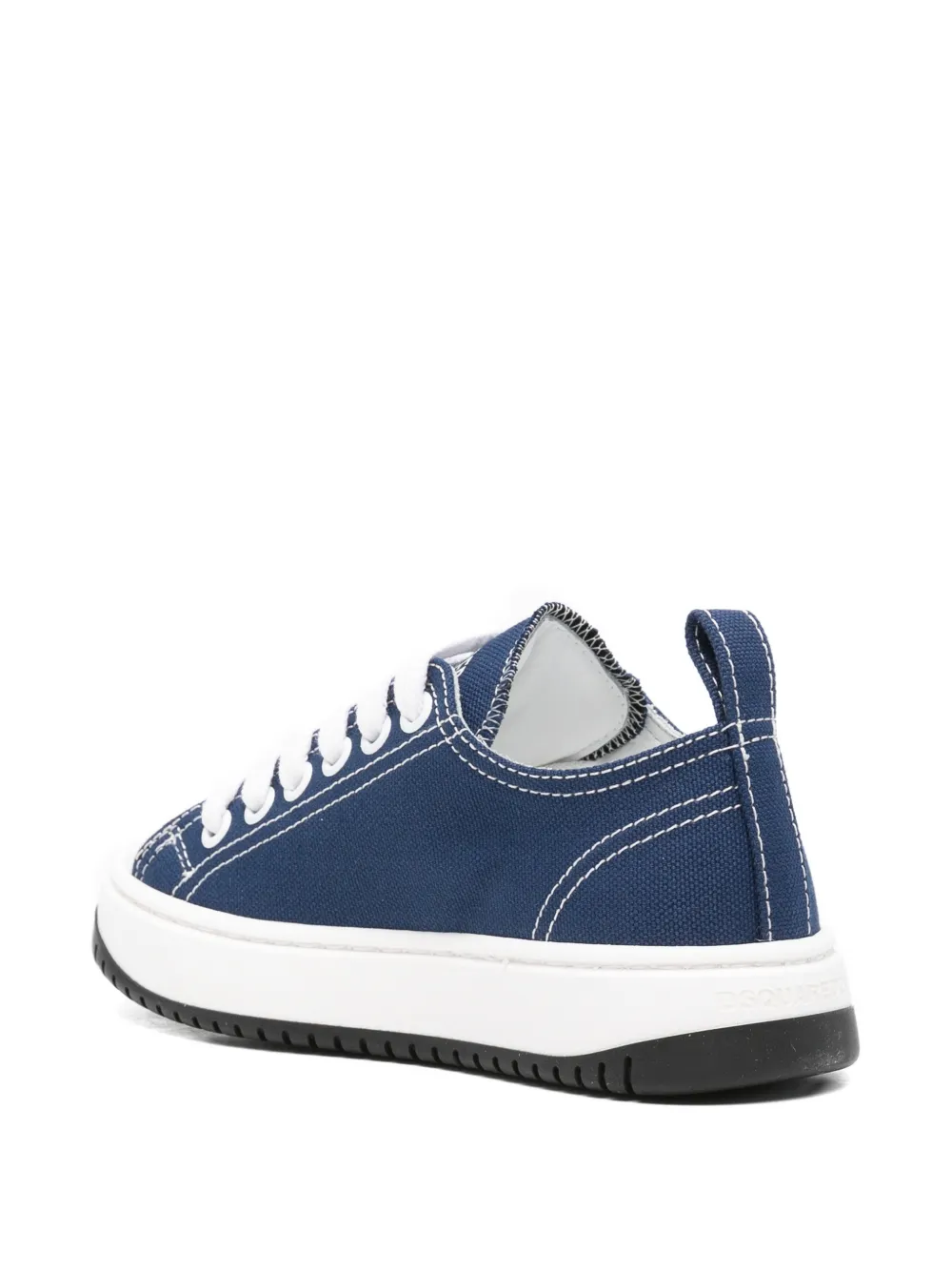DSQUARED2 KIDS logo-patch sneakers Blauw