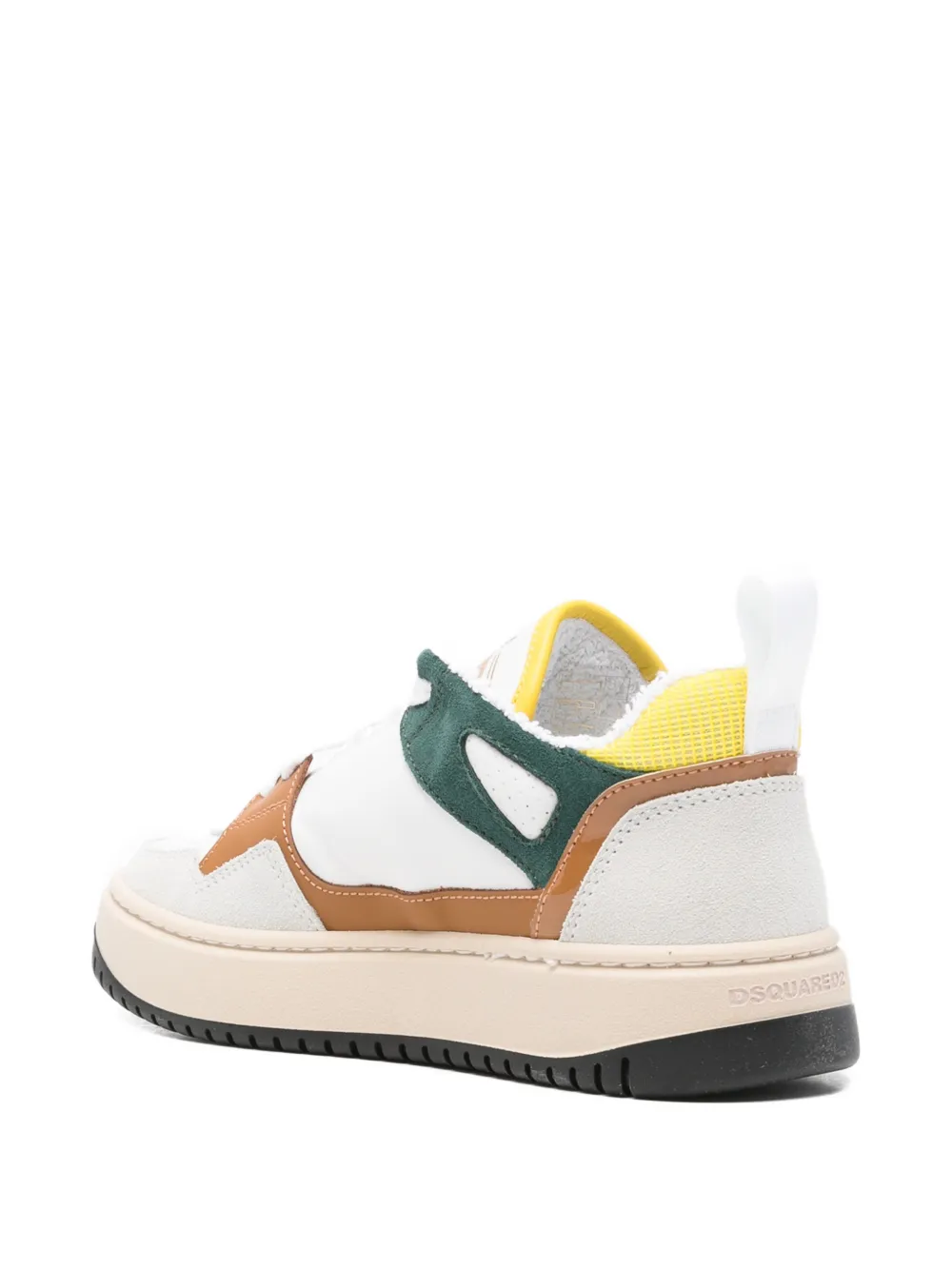DSQUARED2 KIDS leaf-patch sneakers Wit