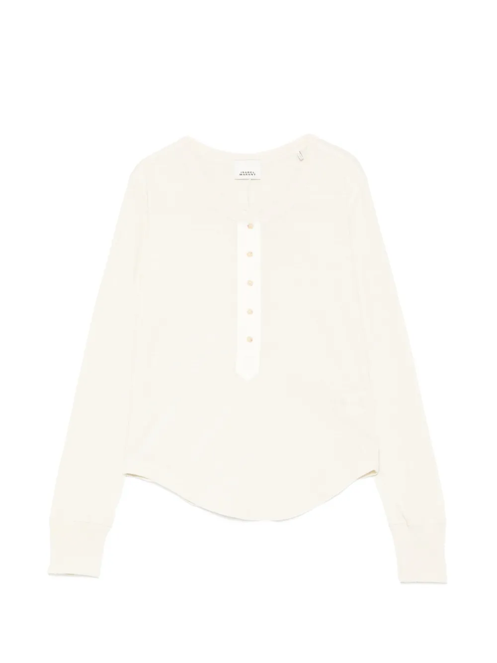 ISABEL MARANT button T-shirt - Toni neutri
