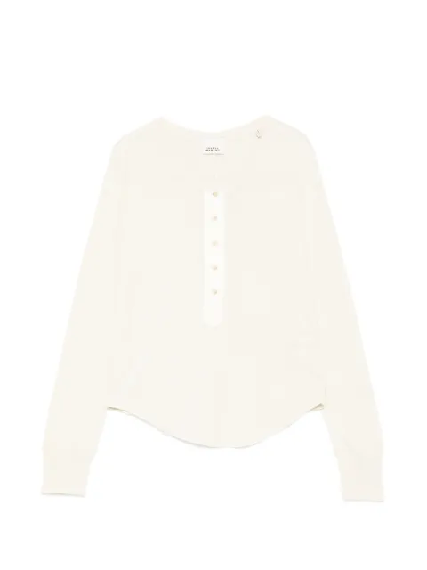 ISABEL MARANT t-shirt à patte de boutonnage