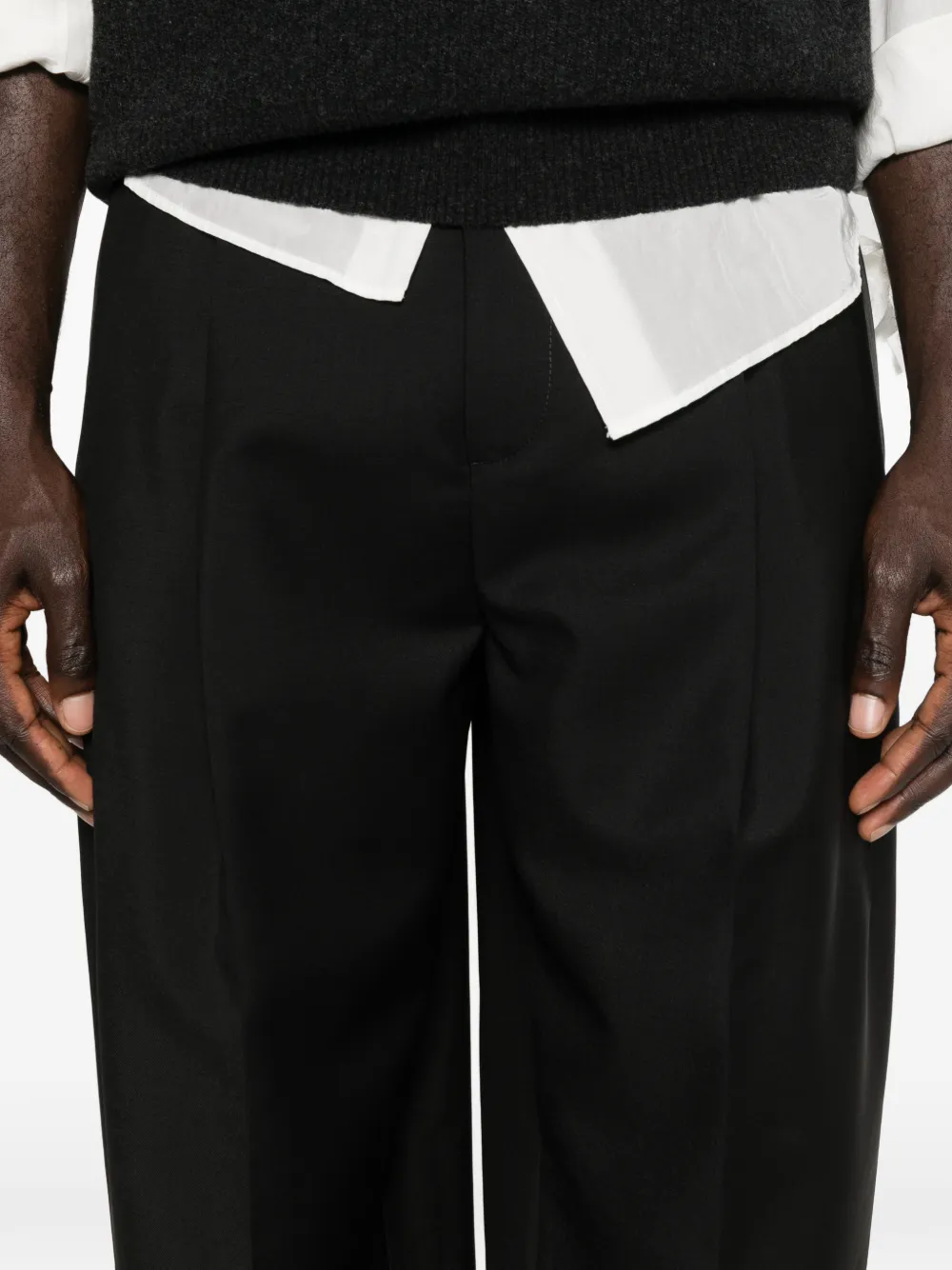 Jil Sander クロップドパンツ | ブラック | FARFETCH JP