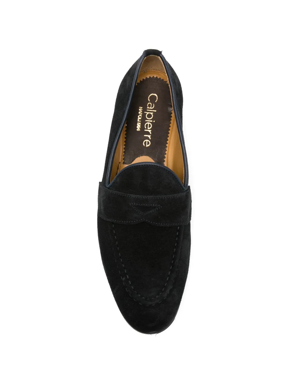 CALPIERRE Leren penny loafers Blauw