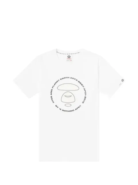 A BATHING APE® planet earth logo T-shirt