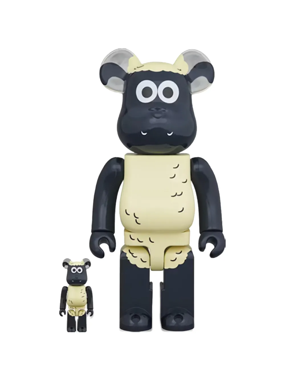 MEDICOM TOY Bearbrick Shaun the Sheep 1000% sculptures - Nero