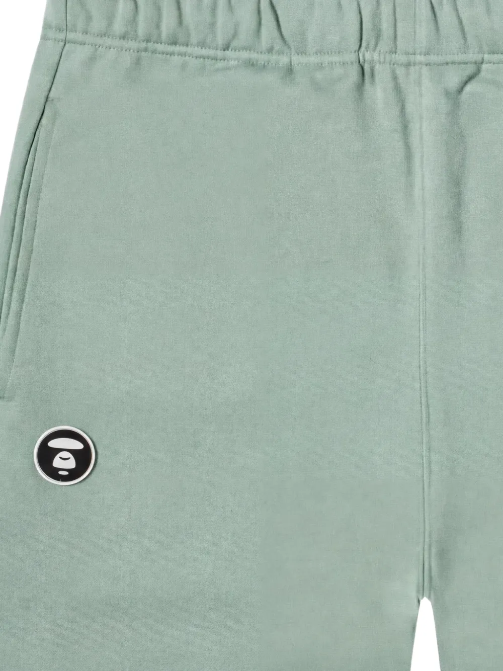 A BATHING APE Shorts met elastische tailleband Groen