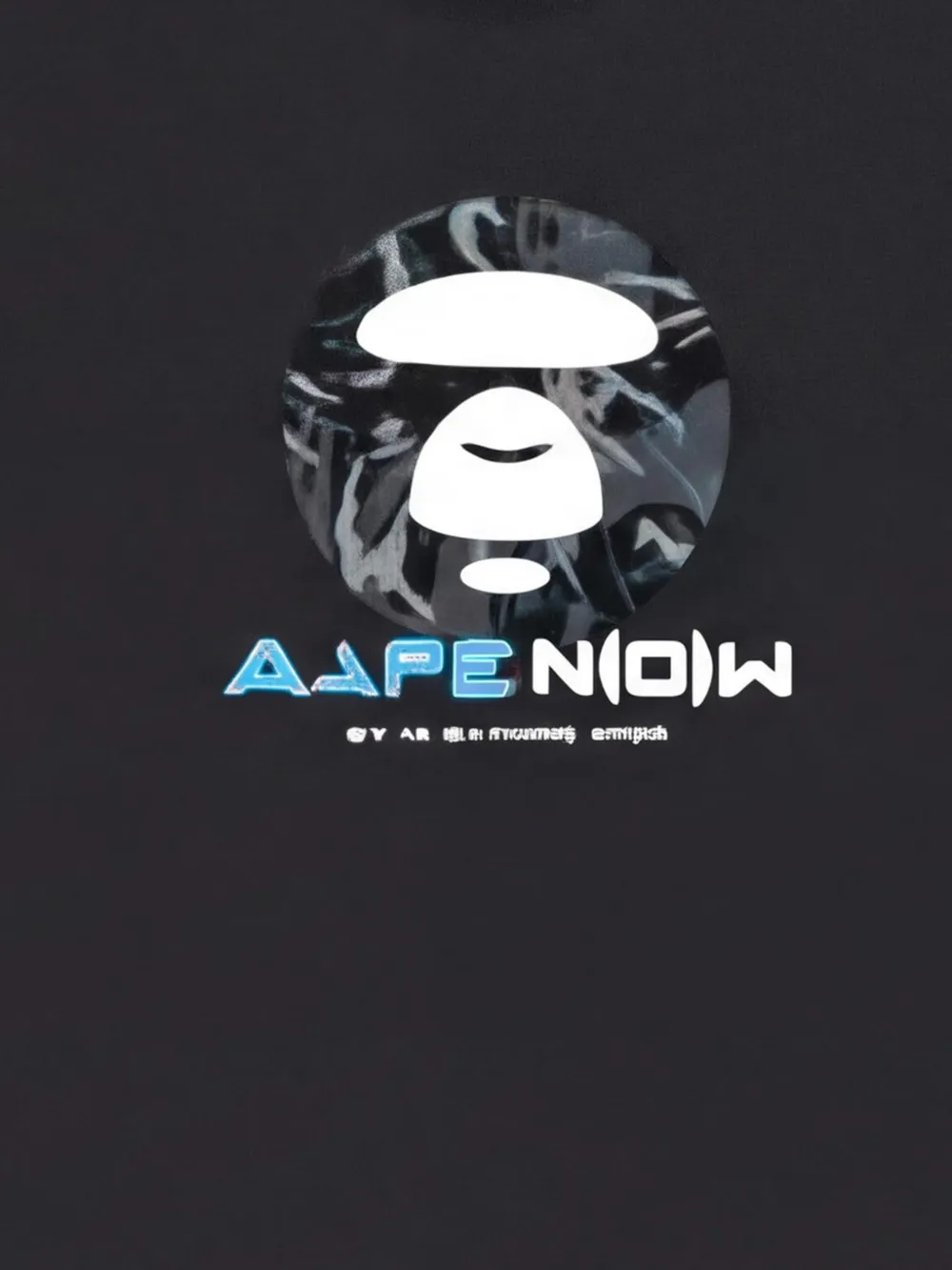 A BATHING APE T-shirt met lange mouwen Zwart