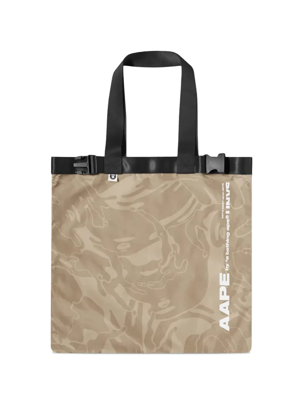 A BATHING APE® camouflage pattern tote bag - Toni neutri
