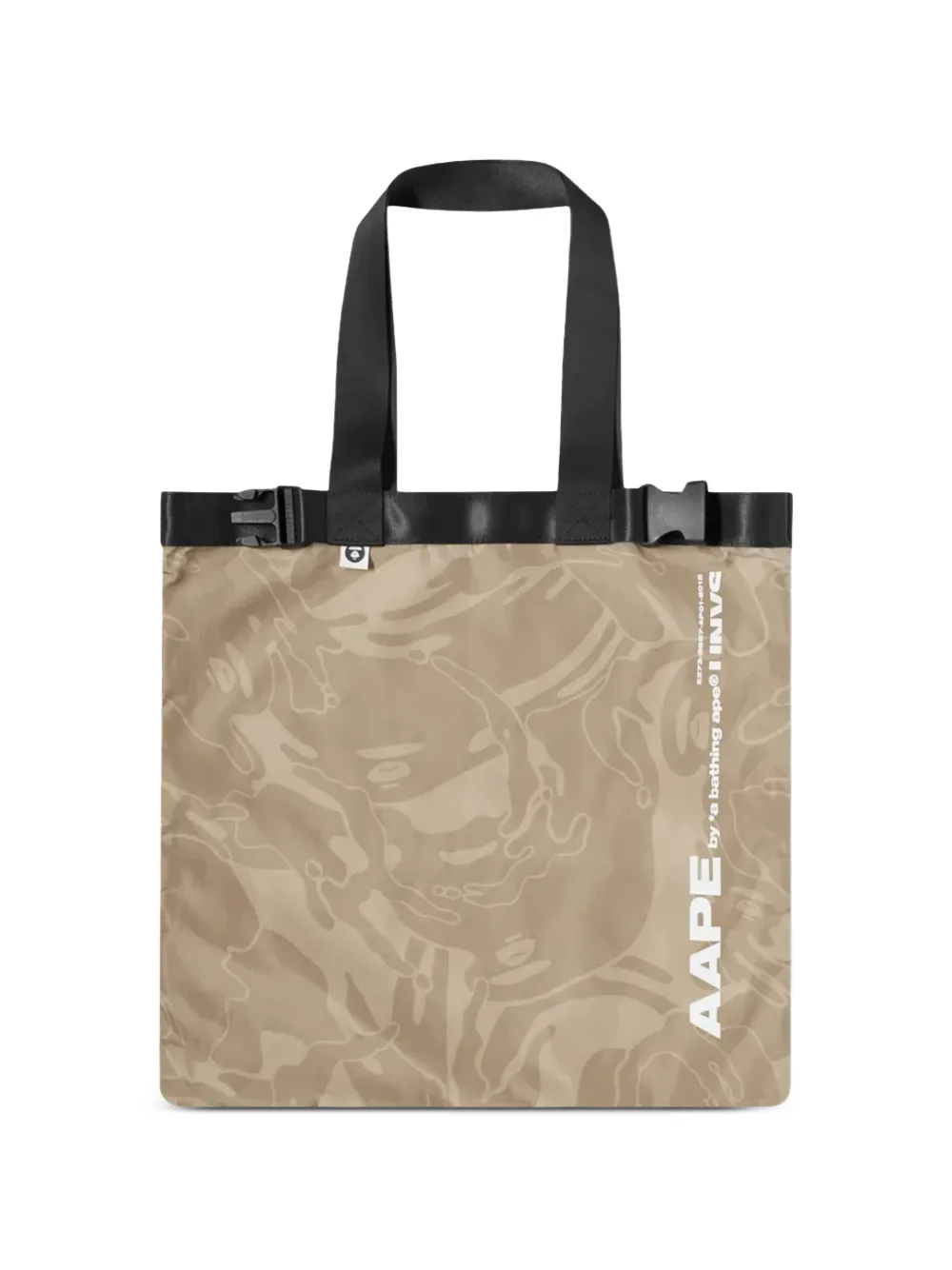A BATHING APE® camouflage pattern tote bag - Toni neutri