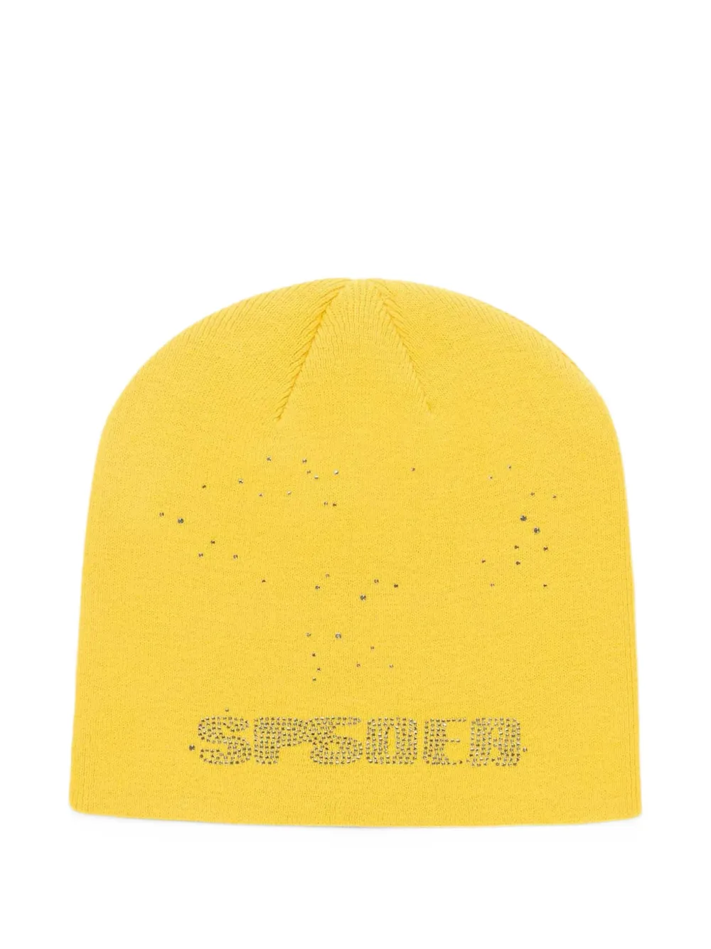 SP5DER Skully ラインストーン ビーニー | イエロー | Image 1