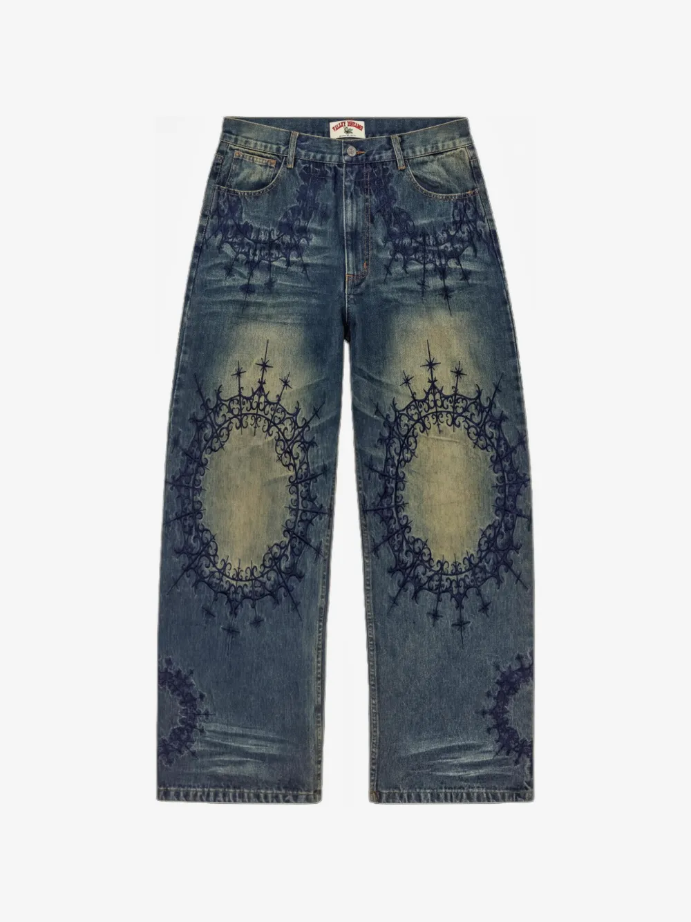 Vale Celestial embroidered jeans | azul | Image 1