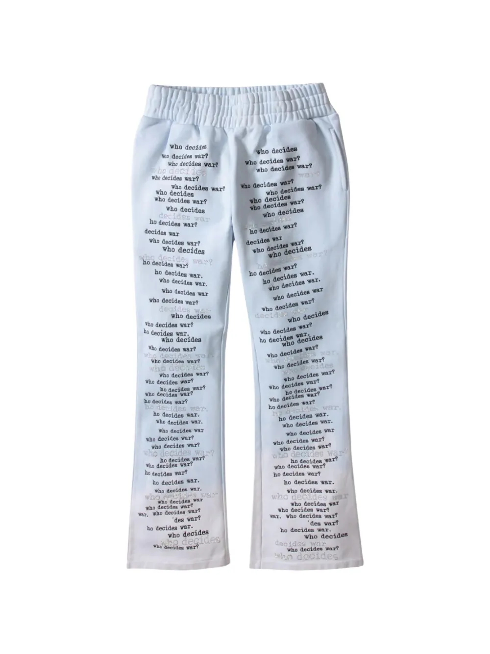 Who Decides War scripture-design track pants - Blu