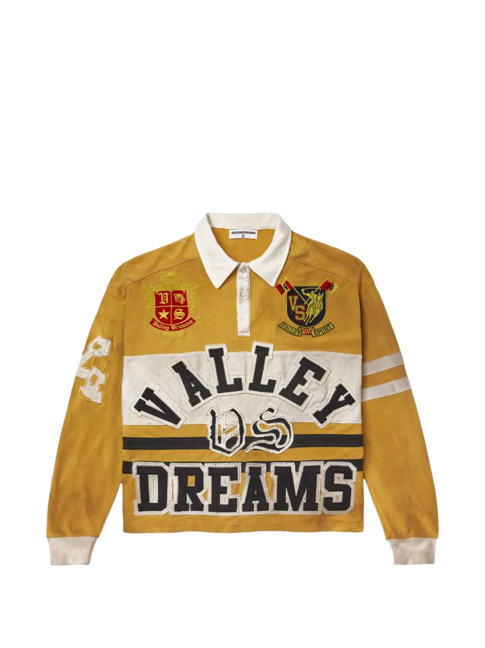Vale Dreams Rugby polo sweat | Yellow | Image 1