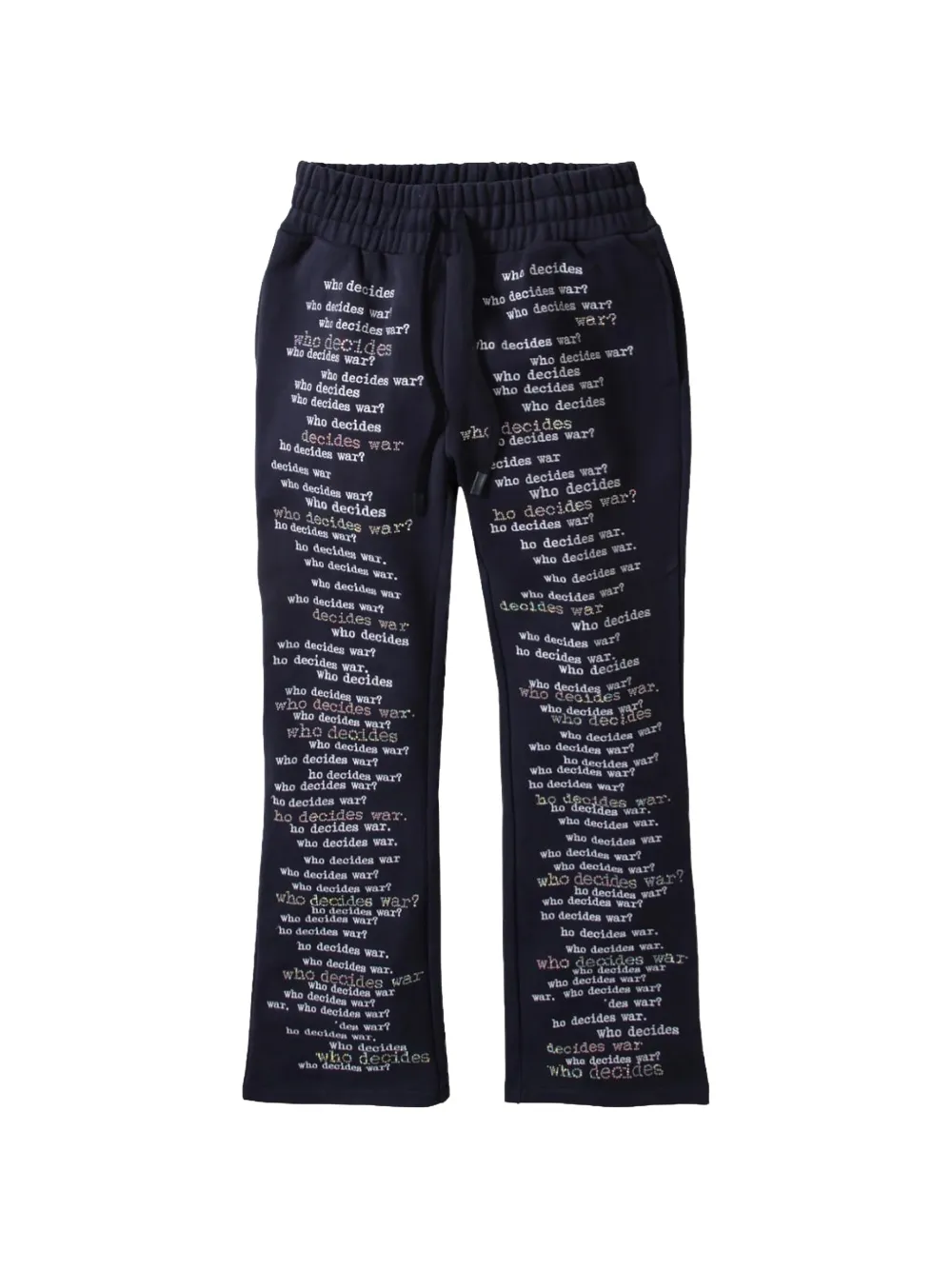 Who Decides War Scripture track pants - Blu