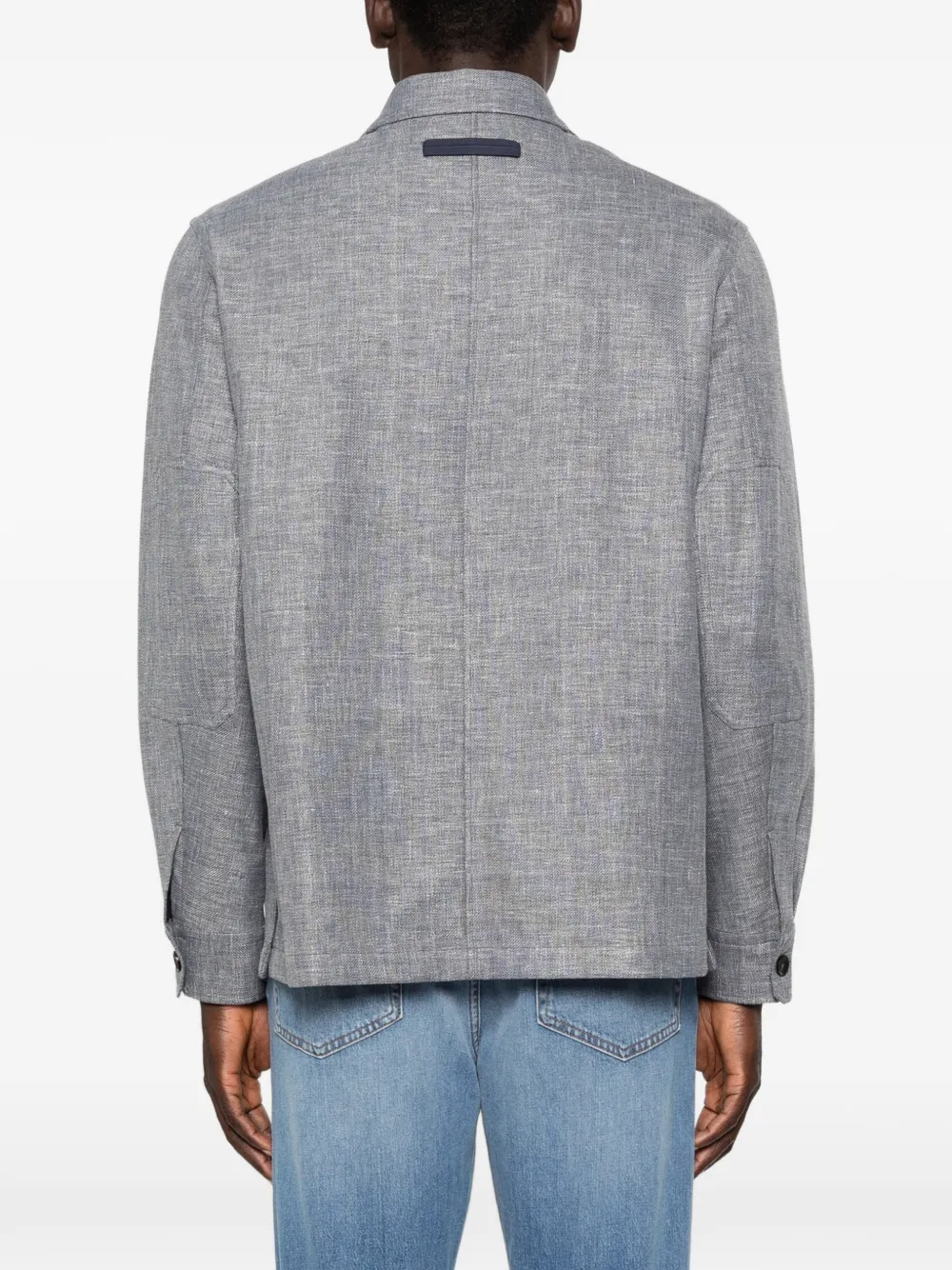 Zegna Overhemd met borstzak Blauw