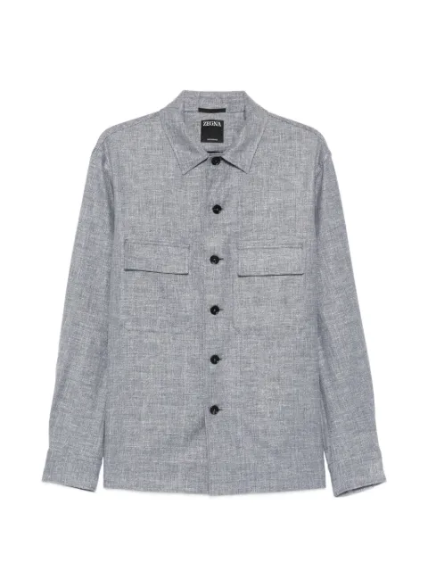 Zegna chest-pocket shirt