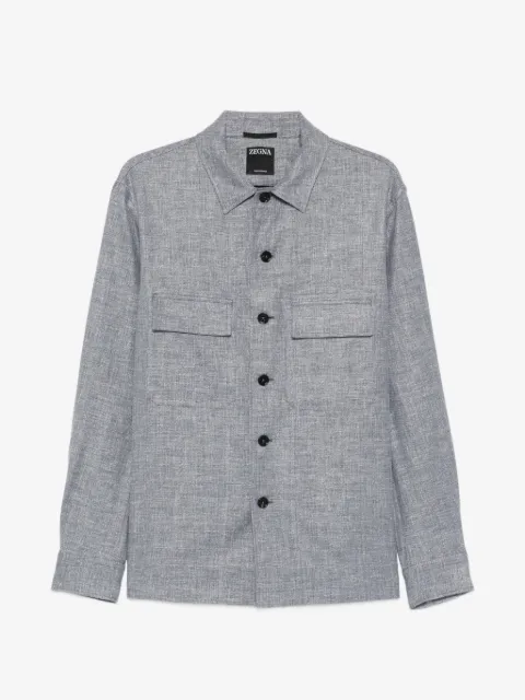 Zegna chest-pocket shirt