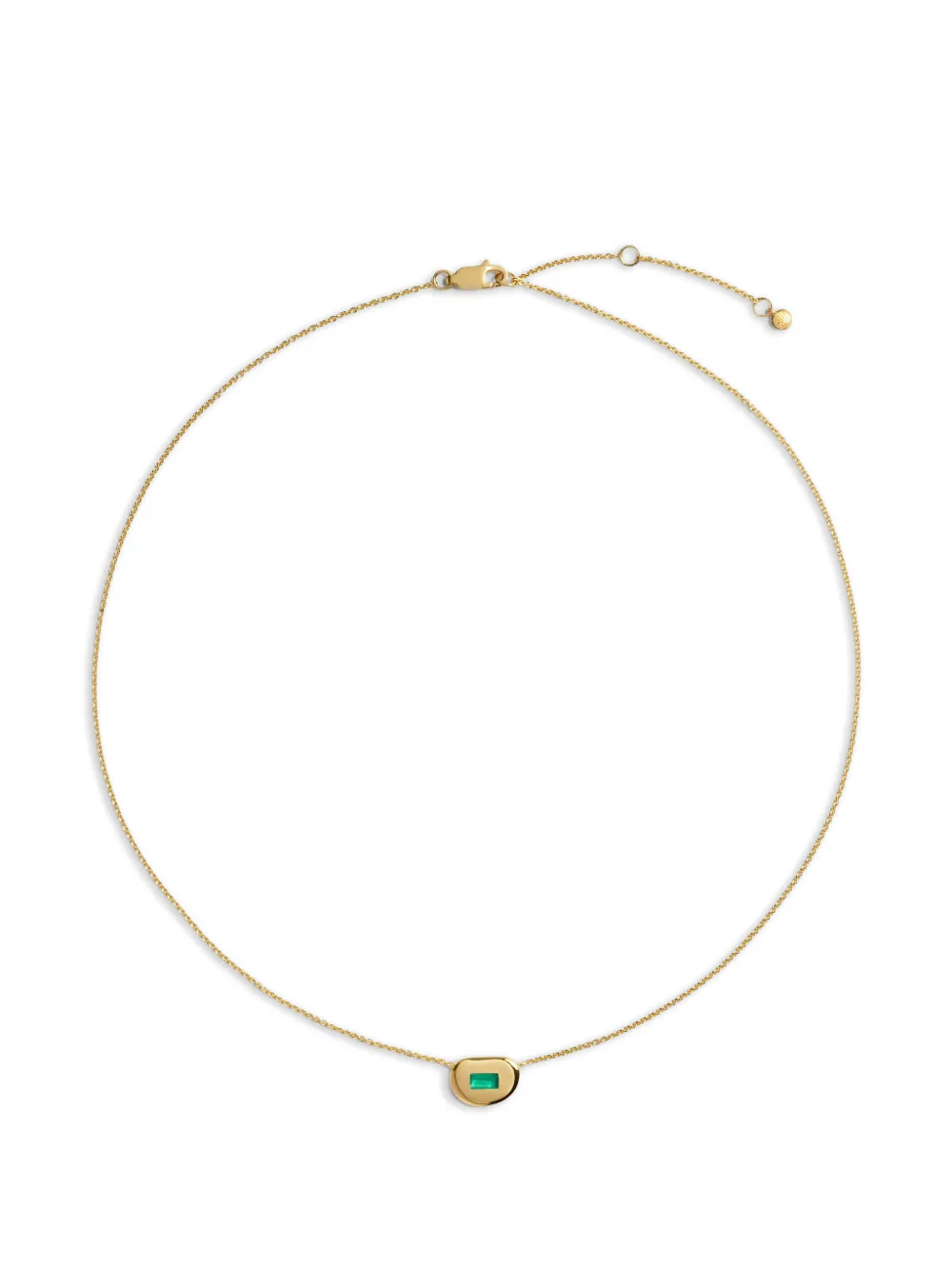 Monica Vinader Gemdrop onyx necklace - Oro