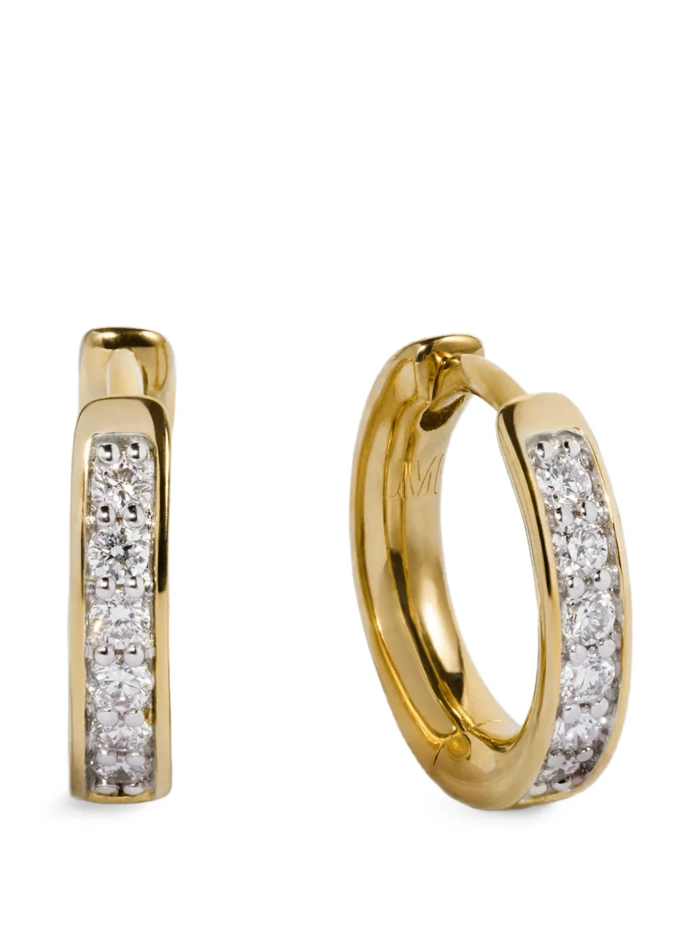 Monica Vinader Essential diamond earrings - Gold