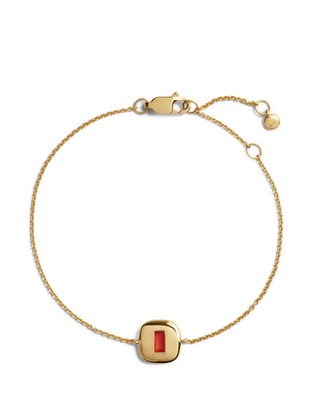 Monica Vinader Gemdrop onyx bracelet - Oro