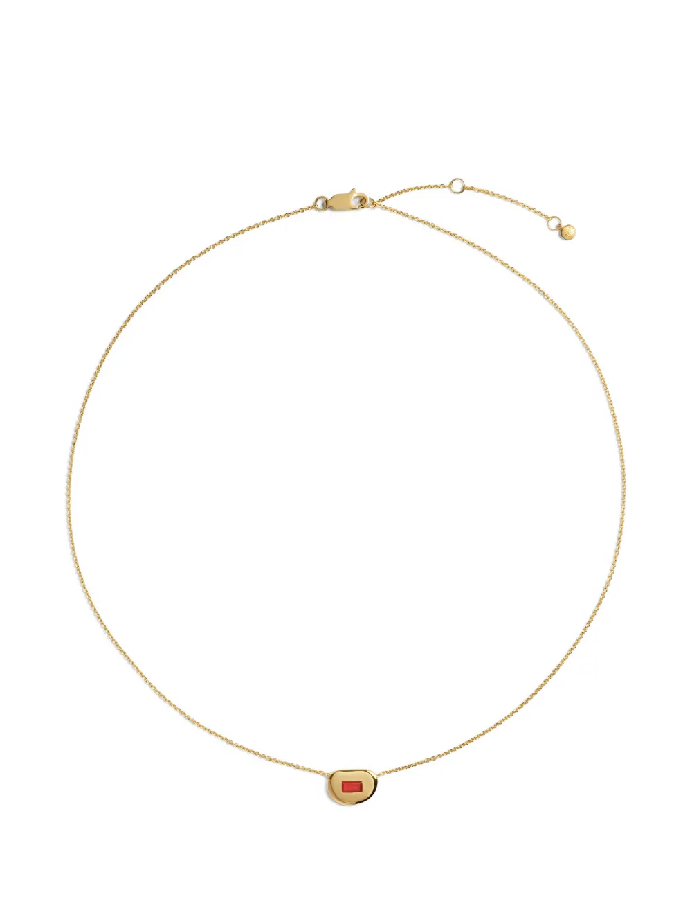 Monica Vinader Gemdrop onyx necklace - Oro