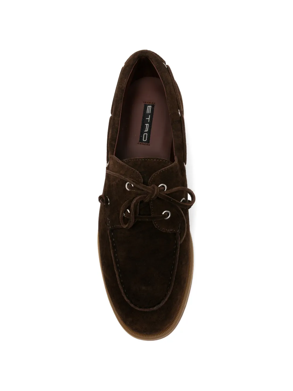 ETRO lace-up suede boat shoes Bruin