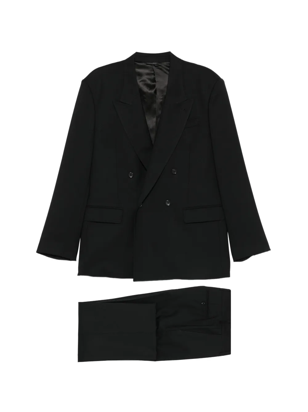 Reveres 1949 double-breasted suit - Nero