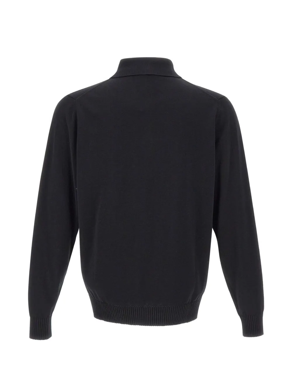 Filippo De Laurentiis Vest met knoopsluiting en polokraag Zwart
