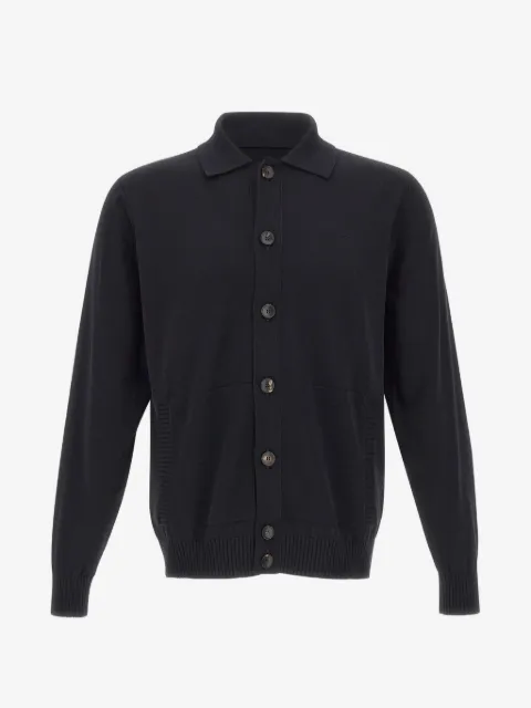 Filippo De Laurentiis button-fastening polo-collar cardigan