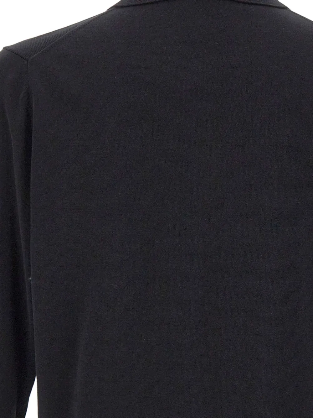 Filippo De Laurentiis Vest met knoopsluiting en polokraag Zwart