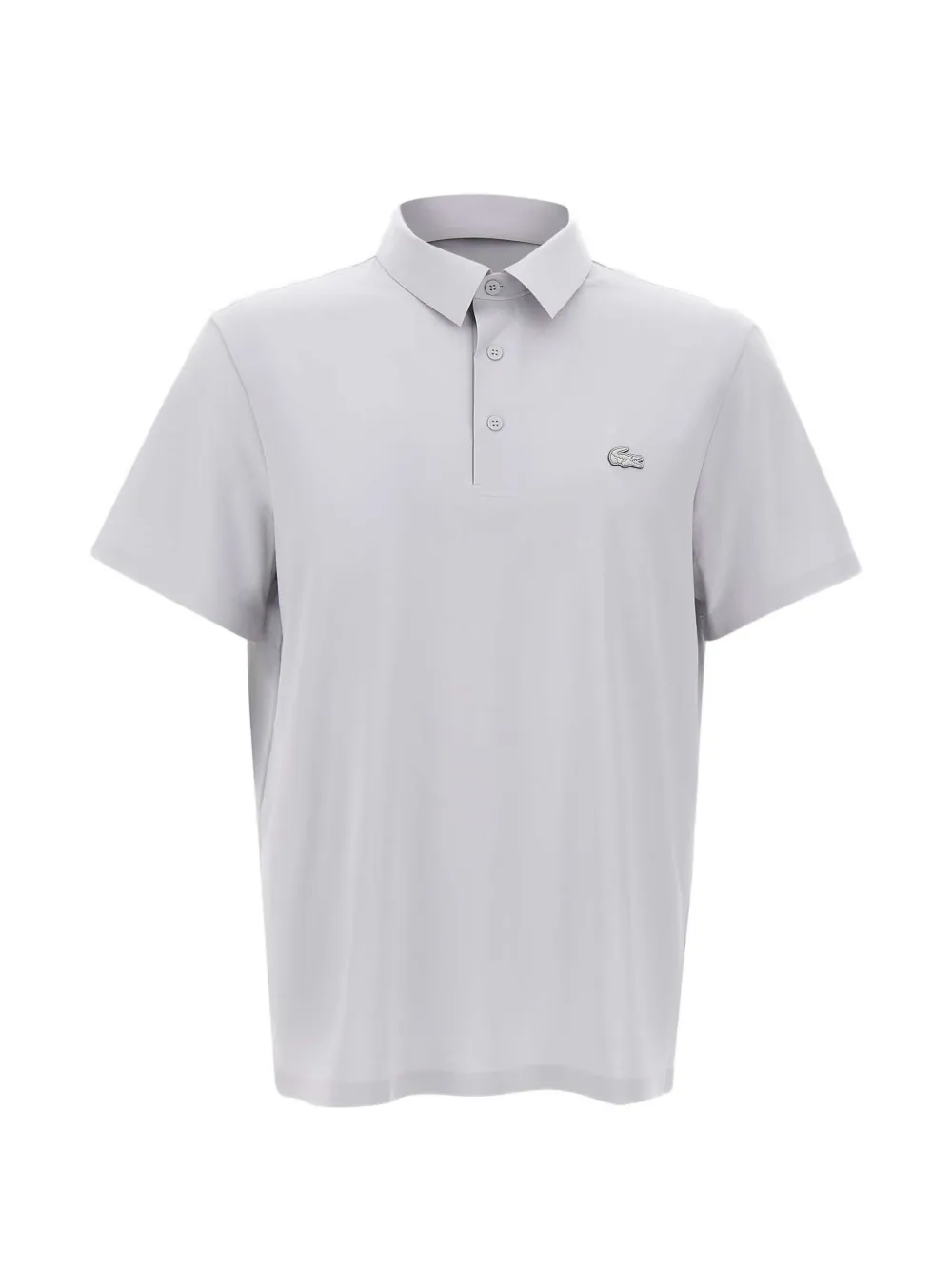 Lacoste logo-patch polo shirt - Grigio
