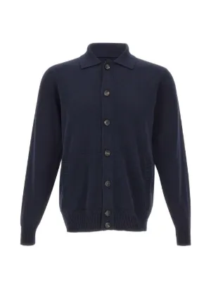 Filippo De Laurentiis Knitted Cardigan | Blue | FARFETCH