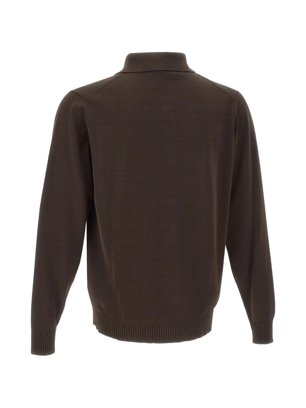 Filippo De Laurentiis Button-up vest met polokraag Bruin