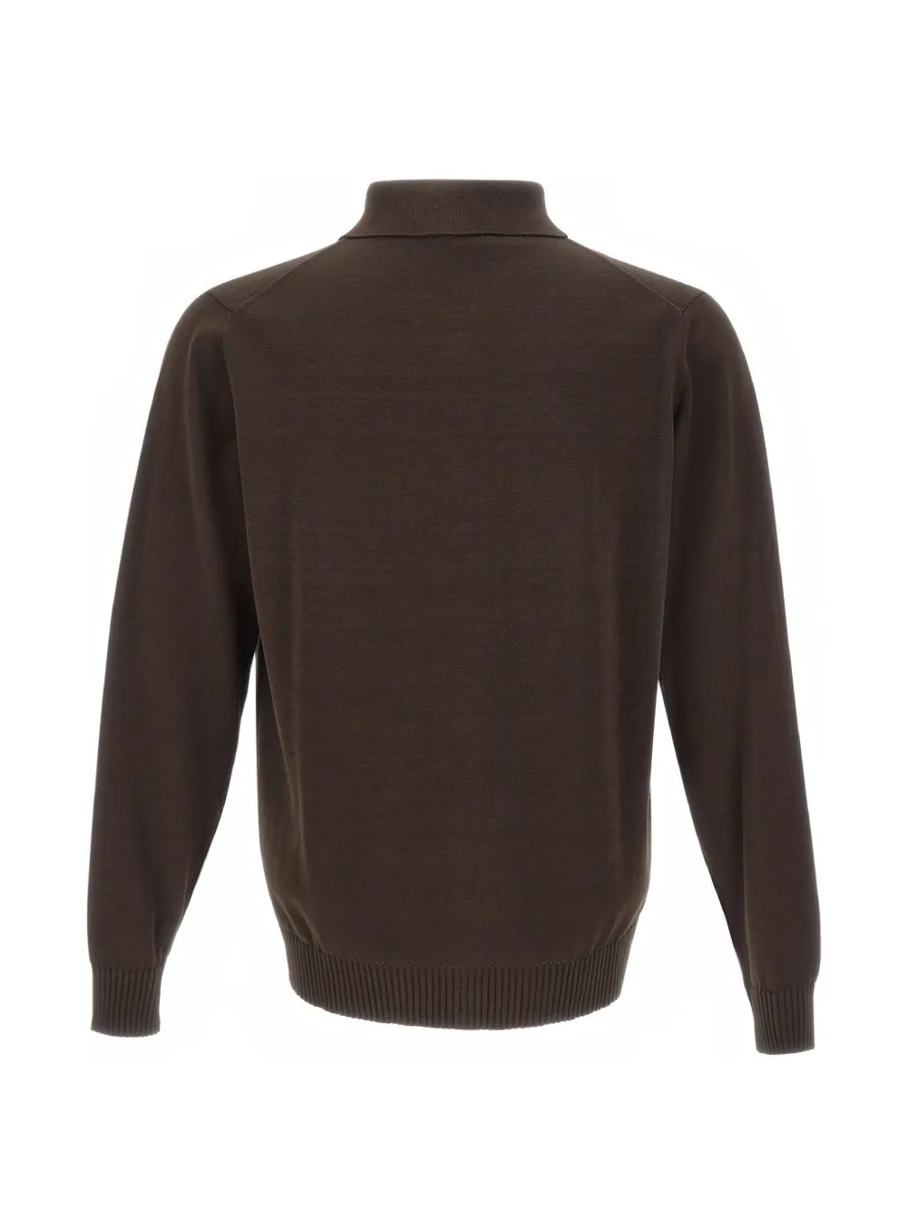 Filippo De Laurentiis Button-up vest met polokraag Bruin