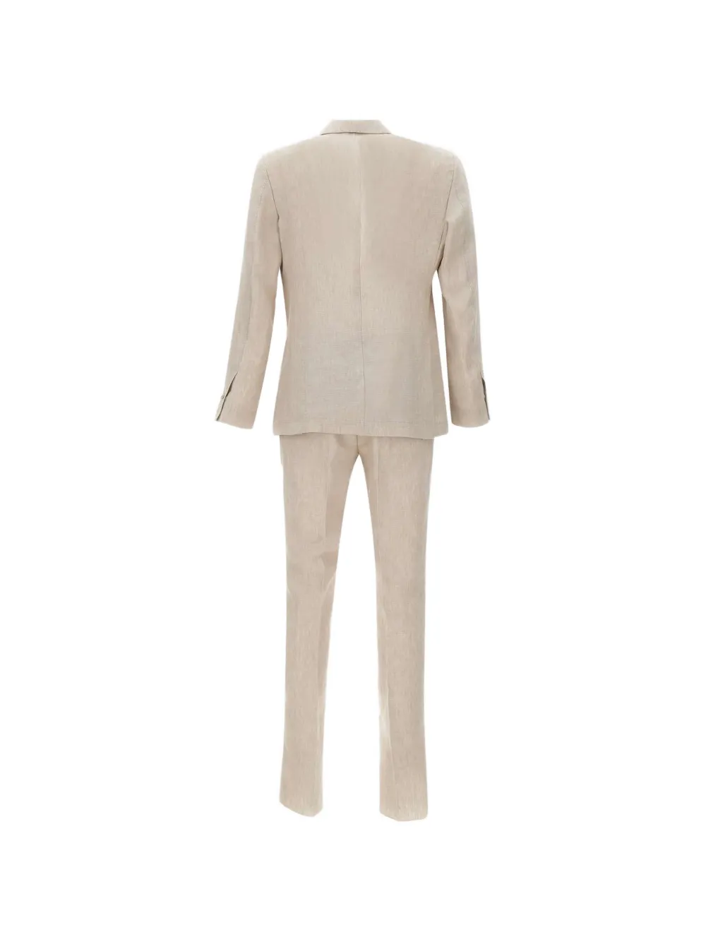  Barba Patch-pocket Pleated Suit - Neutrals 