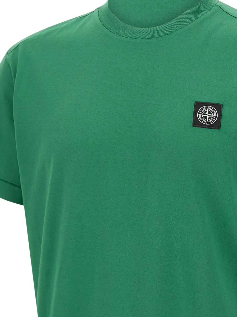 Stone Island T-shirt met logopatch Groen